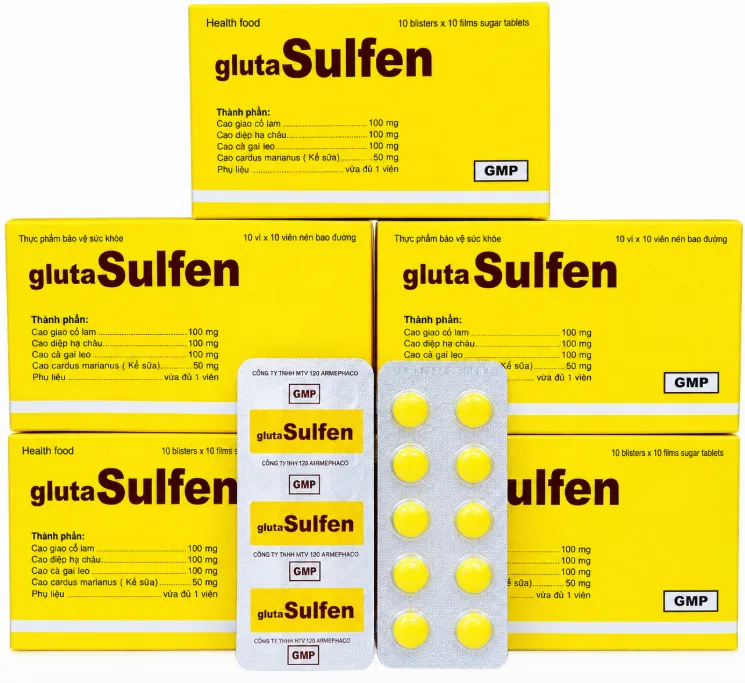 Gluta-Sulfen - hộp 100 viên
